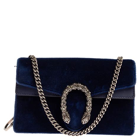 gucci blue velvet crossbody|gucci mini crossbody bag.